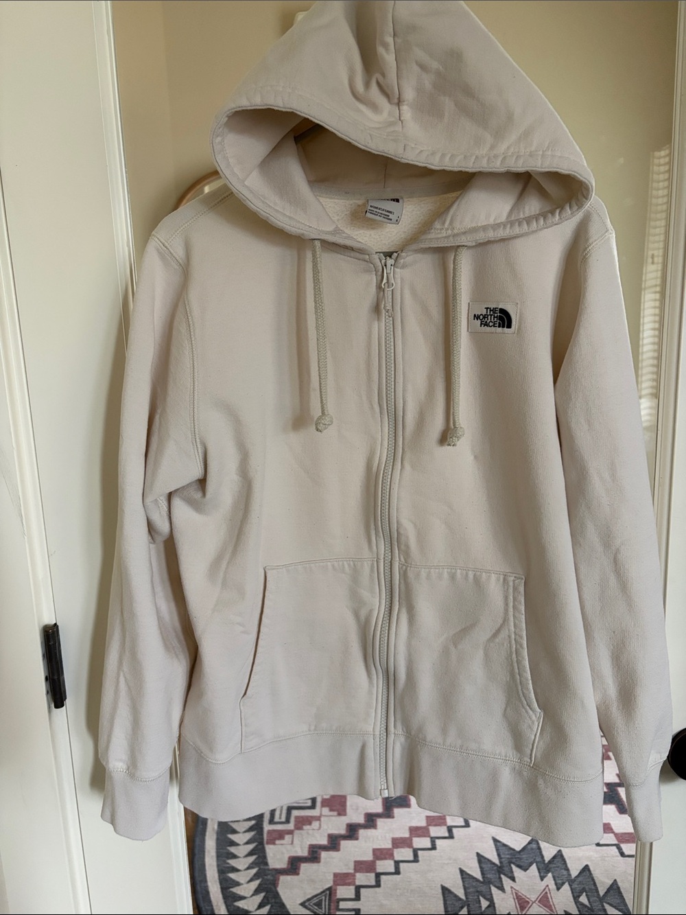 The North Face Women's Cream Full-Zip Hooded Jacket